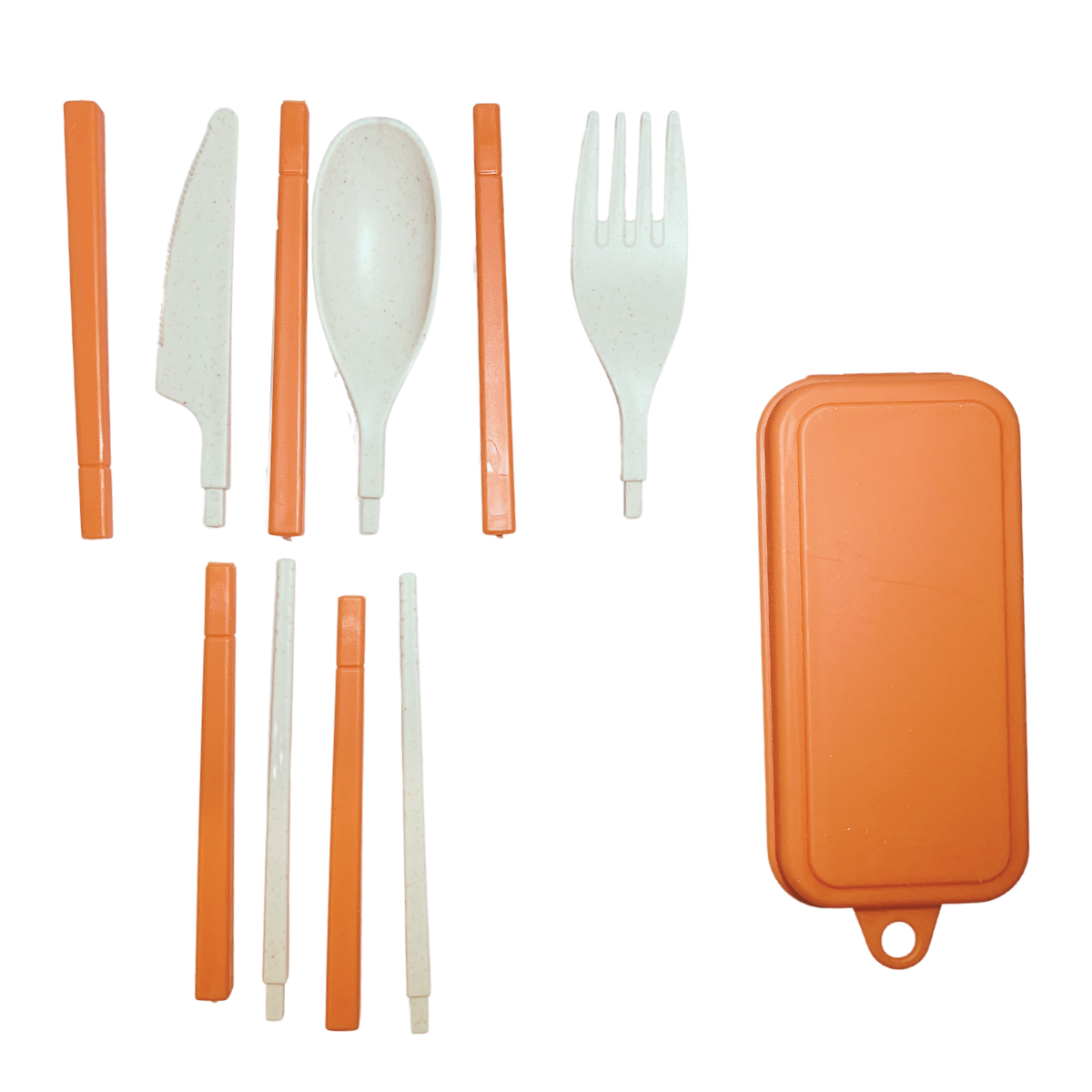 green-goose Bio-based Bestekset Opvouwbaar - Oranje