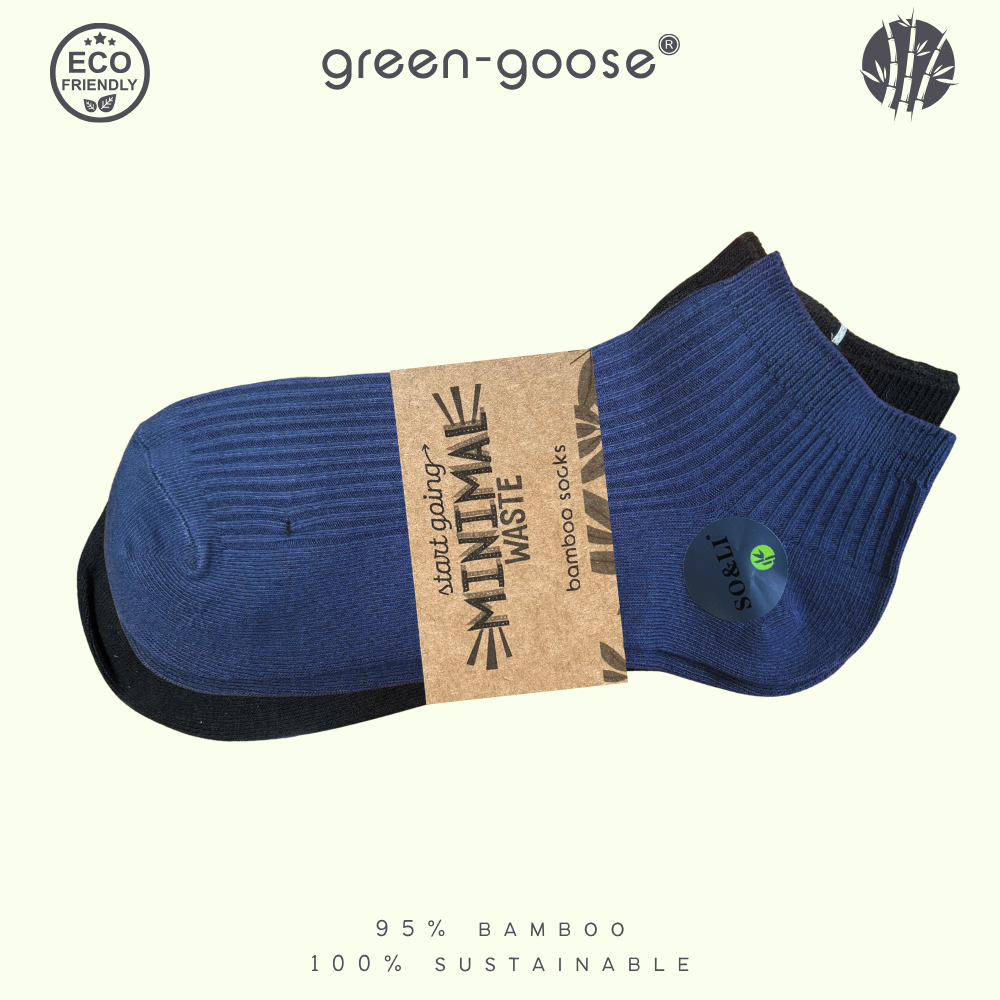 green-goose Bamboe Unisex Sneakersokken - 5 Paar - 90% Bamboe