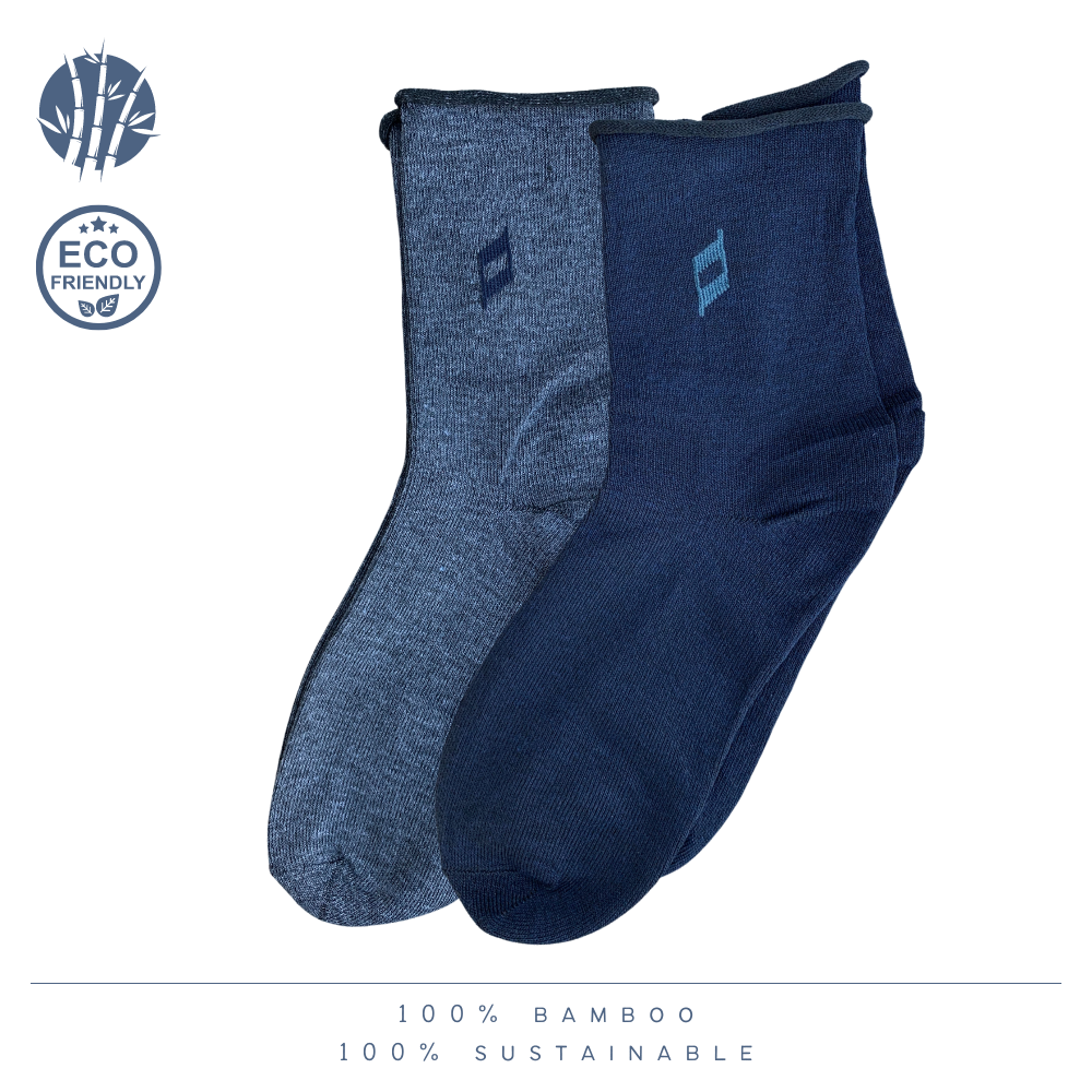 green-goose Bamboe Drukvrije Sokken - 2 Paar - Maat 39-44 - Mixed - 100% Bamboe