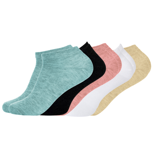green-goose Bamboe Dames Enkelsokken - 5 Paar - Maat 35-42 - 95% bamboe