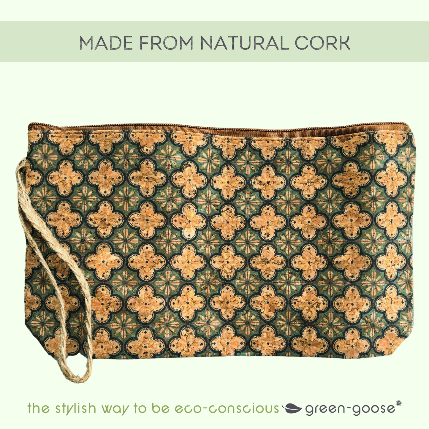 green-goose Kurk Make-up Tasje - Turquoise