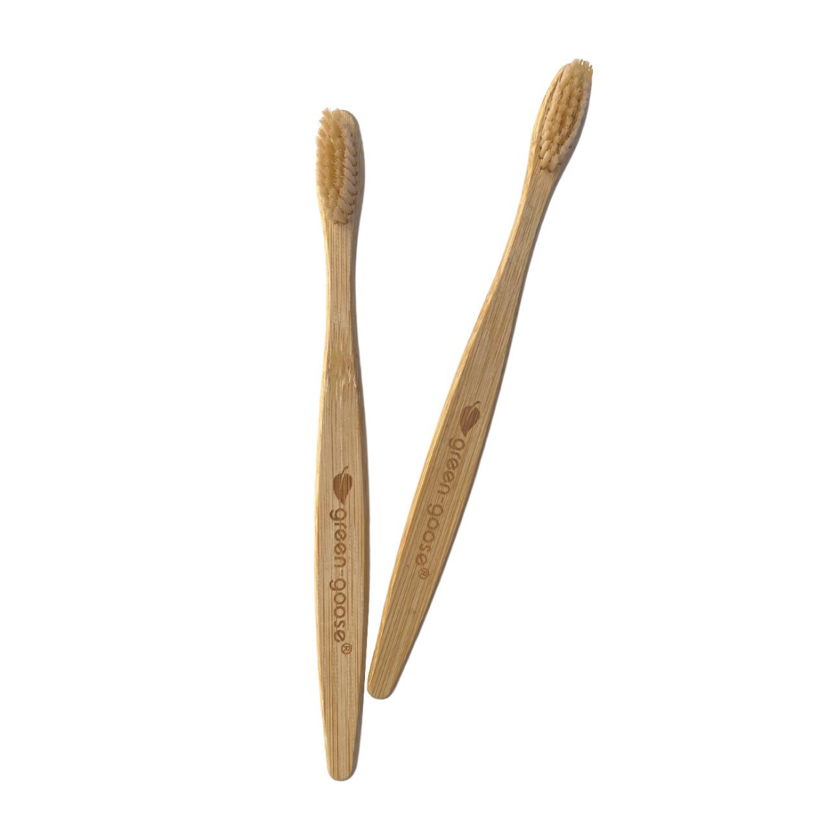 green-goose Bamboe Tandenborstels - 4 Stuks - Medium