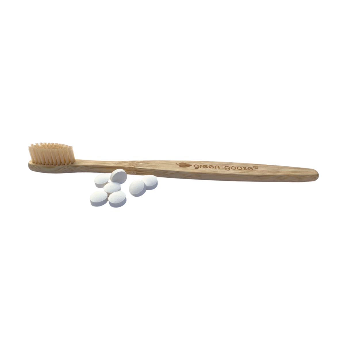 green-goose Bamboe Tandenborstels - 4 Stuks - Medium