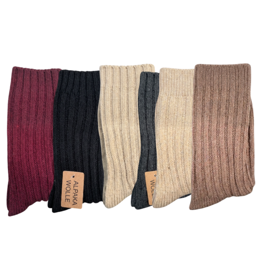 green-goose Alpaca Dames Sokken Effen