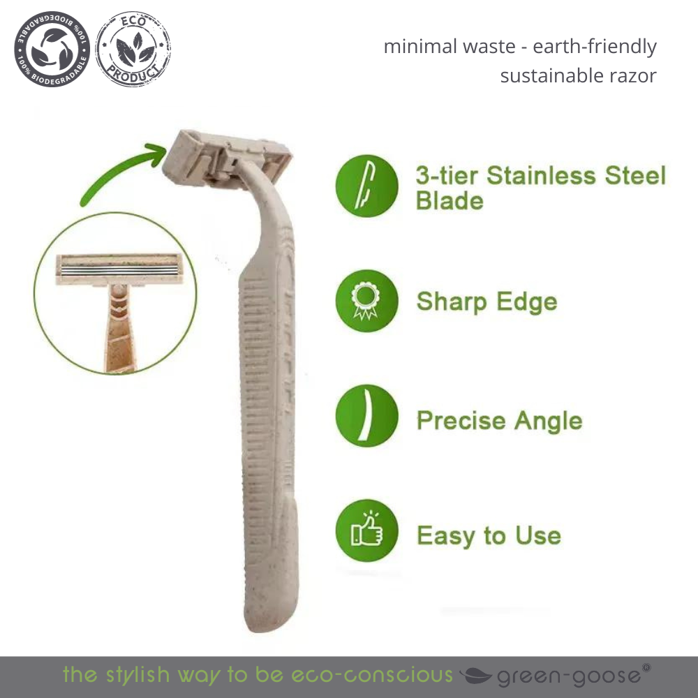 green-goose Bio-based Scheermesjes - 8 Stuks