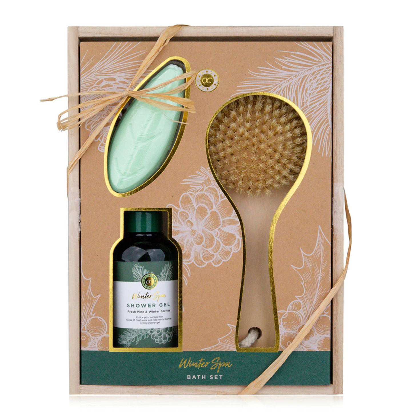 green-goose Giftset Bad XL - Fresh Pine & Winter Berries