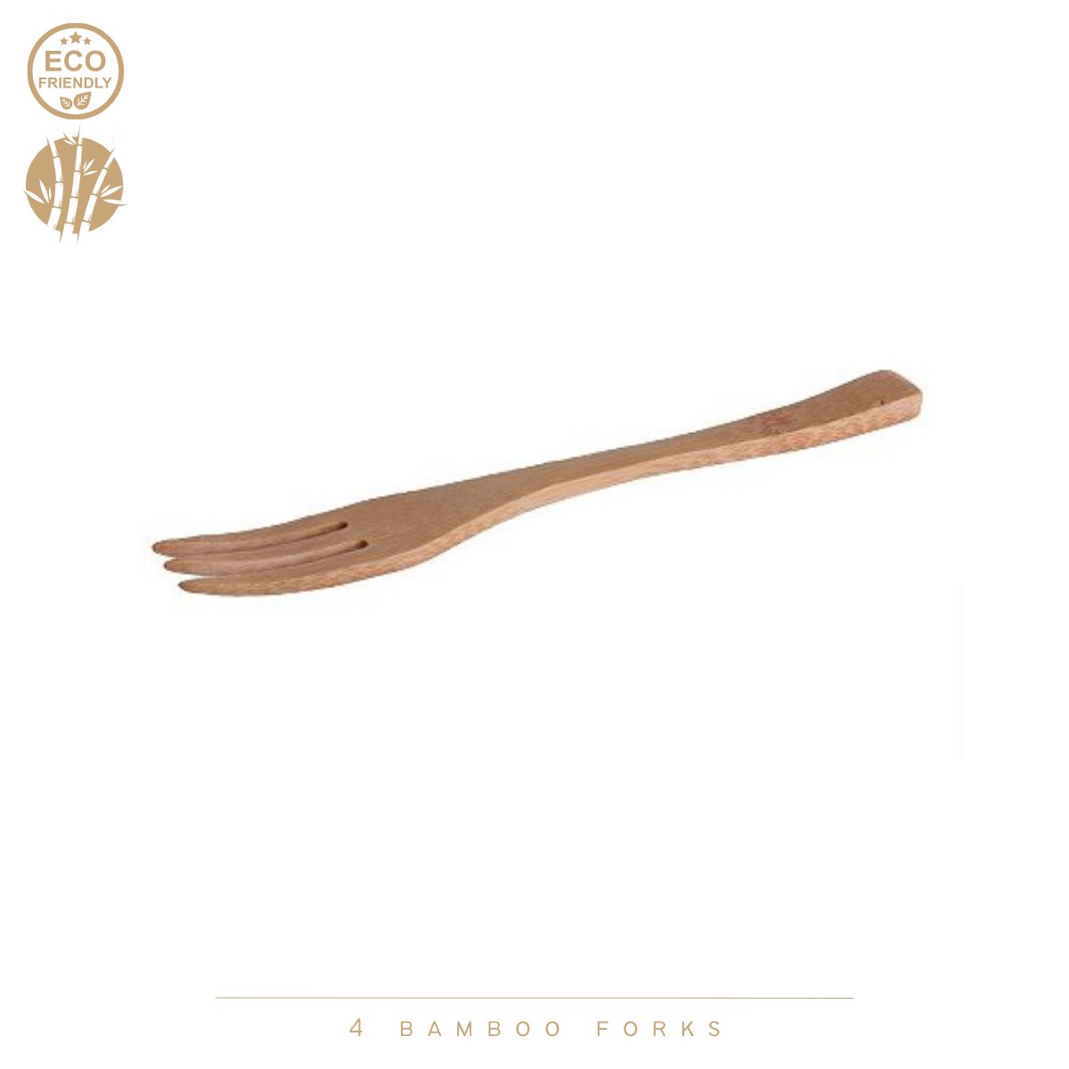 Cook Concept Bamboe Vorken - 4 Stuks 15 cm