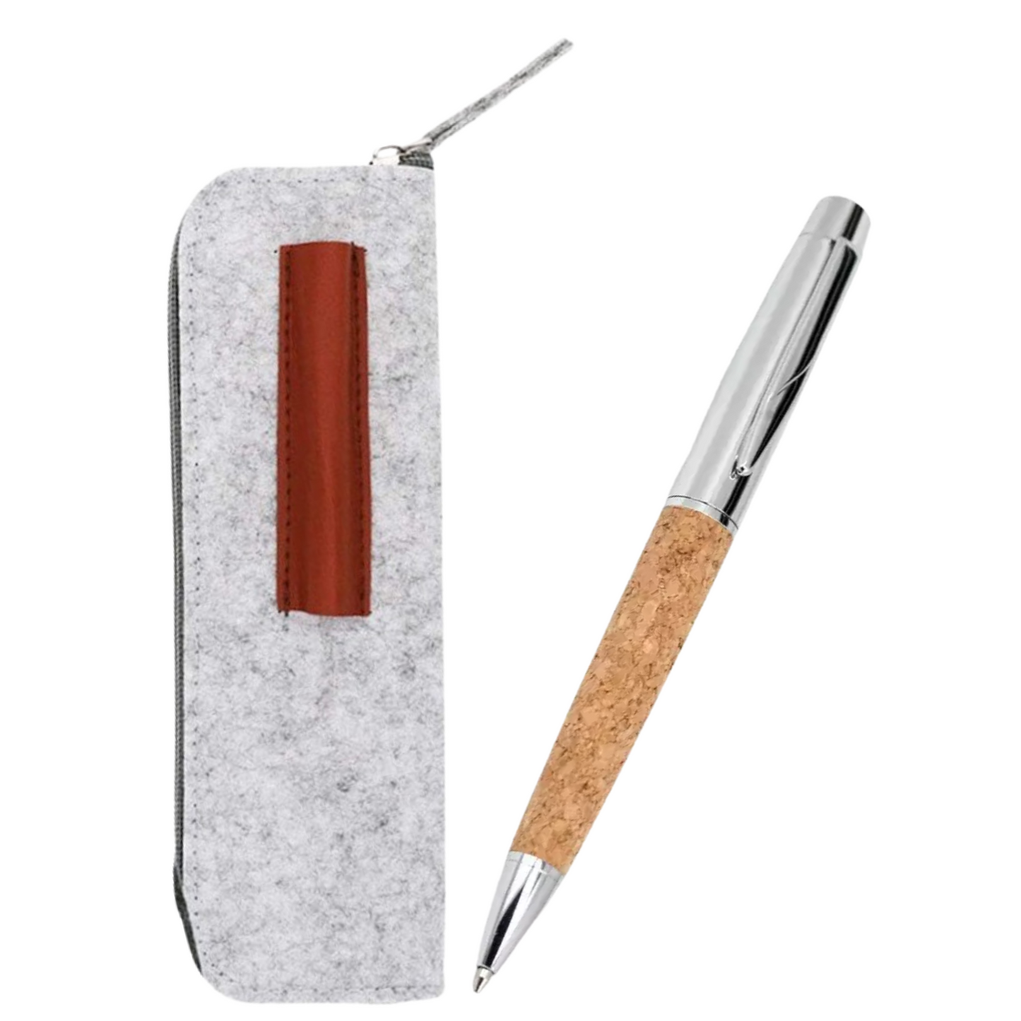green-goose Vilt Etui - 2 Stuks - 21x8 cm