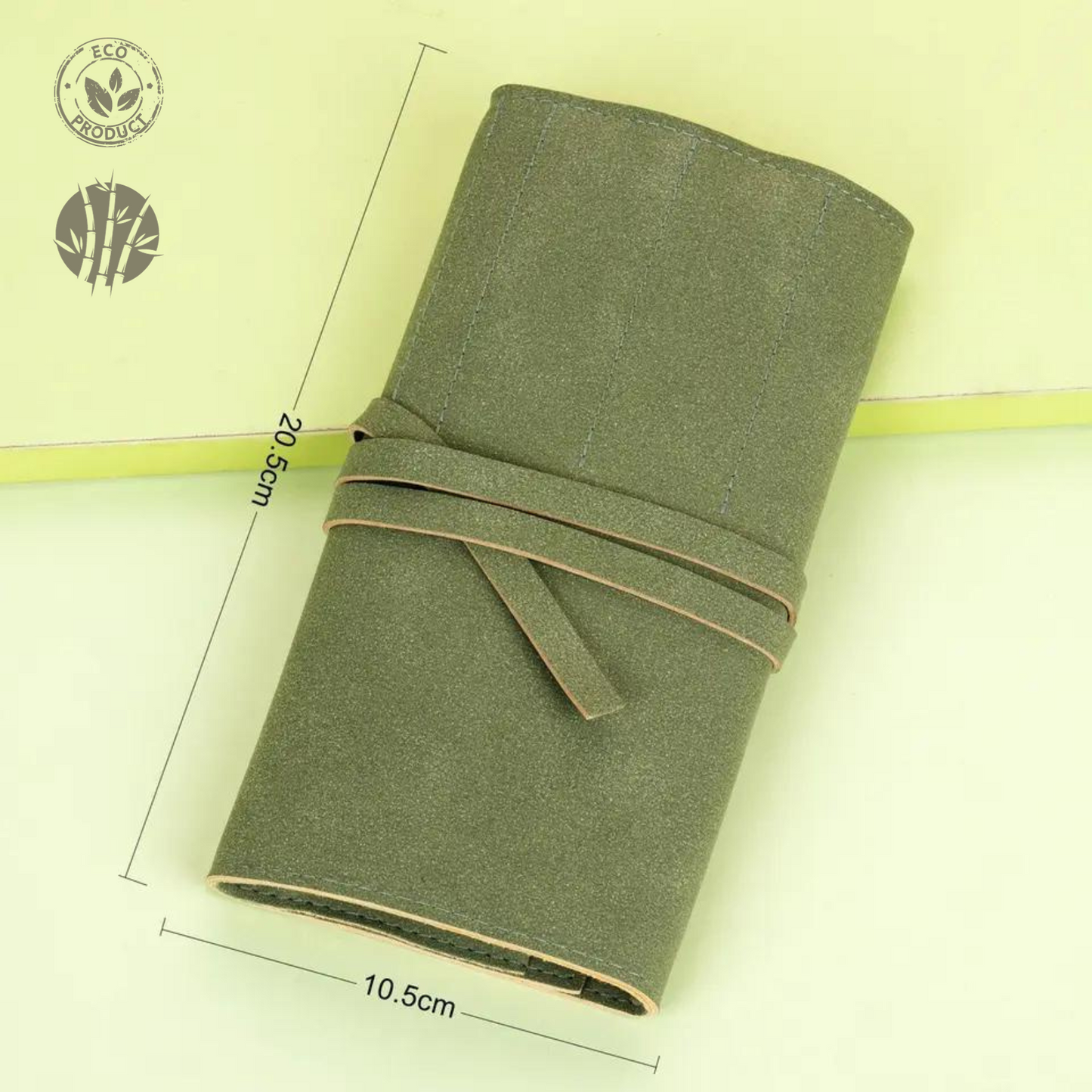 green-goose Make-Up Kwasten - 10 Stuks - in Suede Hoes