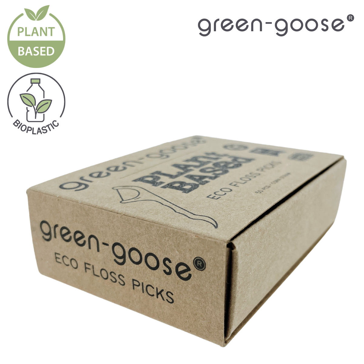 green-goose Bio-based Flossers - 50 Stuks