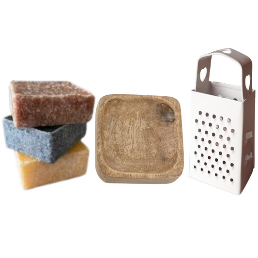 green-goose Amberblokjes met Schaaltje en Rasp