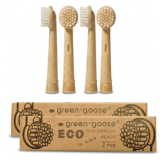 green-goose Oral B Bio-based Castorolie Opzetborstels XL - 4 Stuks - Ongekleurd