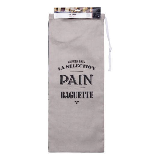 green-goose Katoenen Broodzak XXL - 27x82 cm - Wit/Zwart