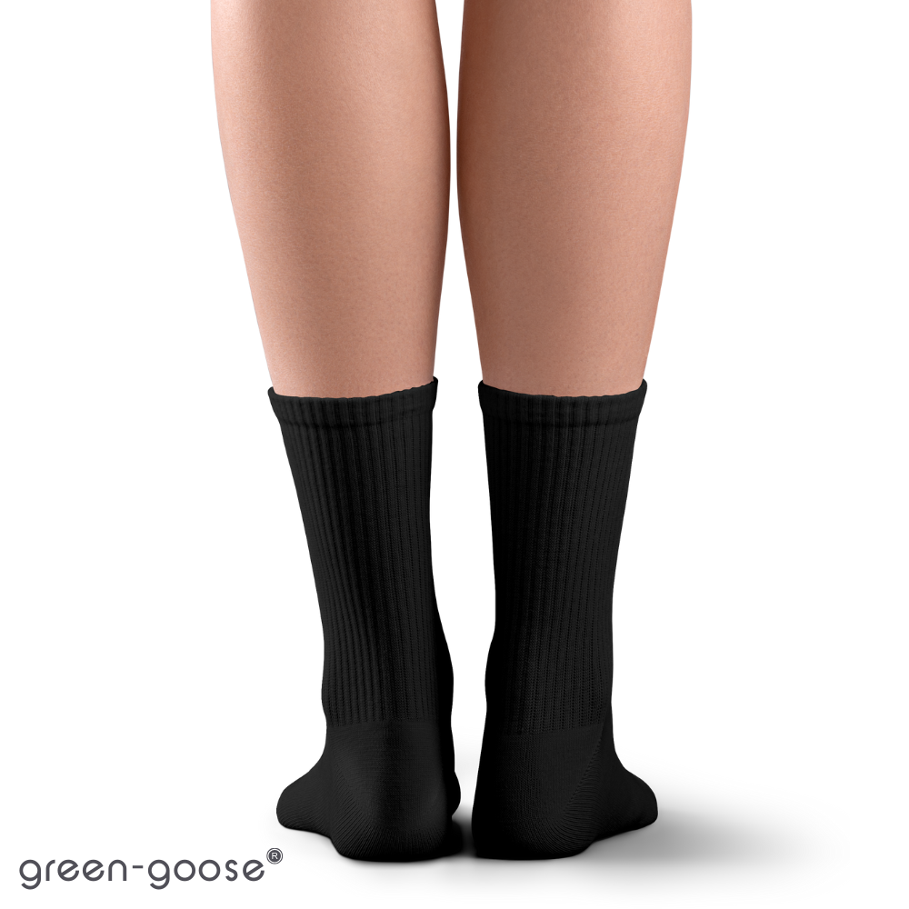 green-goose Bamboe Unisex Sokken - Zwart - 5 Paar - 95%