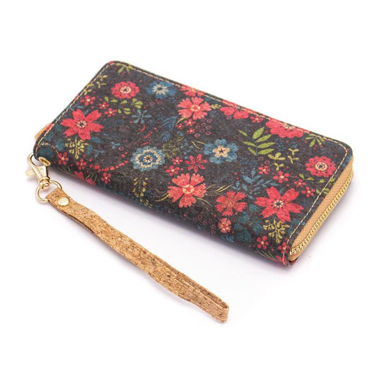 Kurk Dames Portemonnee | Dark Blossom green_goose_projects