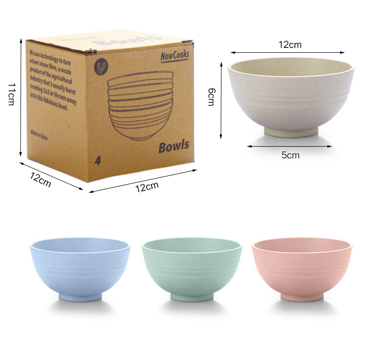 Bio-based Kommen | Set van 4 green-goose