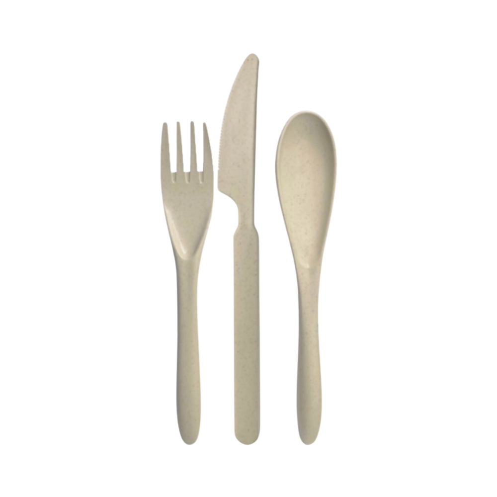 Bio-based Bestekset | Creme green-goose