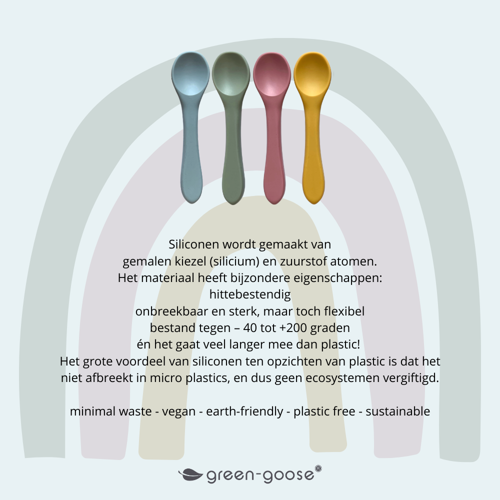 Babylepel Set | 4 Stuks green-goose