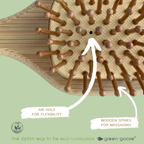Bamboe Haarborstel green_goose_projects