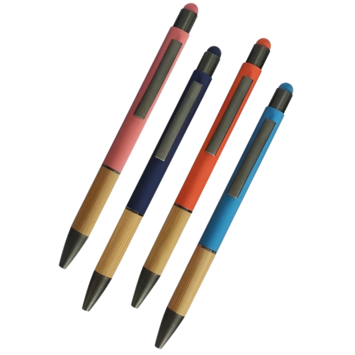 green-goose Bamboe Stylus Pennen - 4 Stuks - Random Kleuren