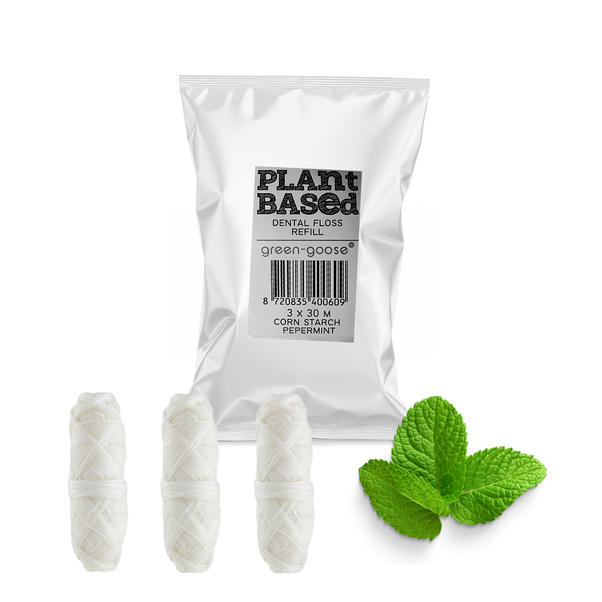 Bio-based Flosdraad Navulling | 3 Stuks | Mint green_goose_projects