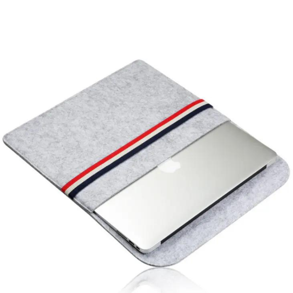 green-goose Vilt Laptophoes - 38x28 cm - Licht Grijs