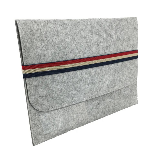 green-goose Vilt Laptophoes - 38x28 cm - Licht Grijs