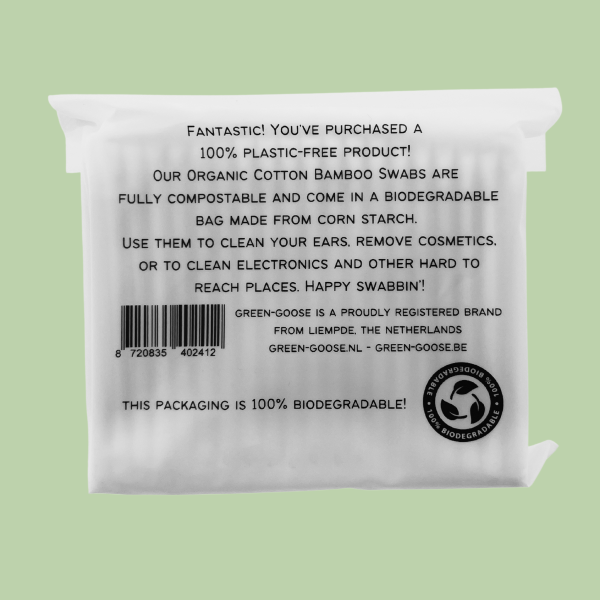 green-goose Bamboe Wattenstaafjes - 100 Stuks