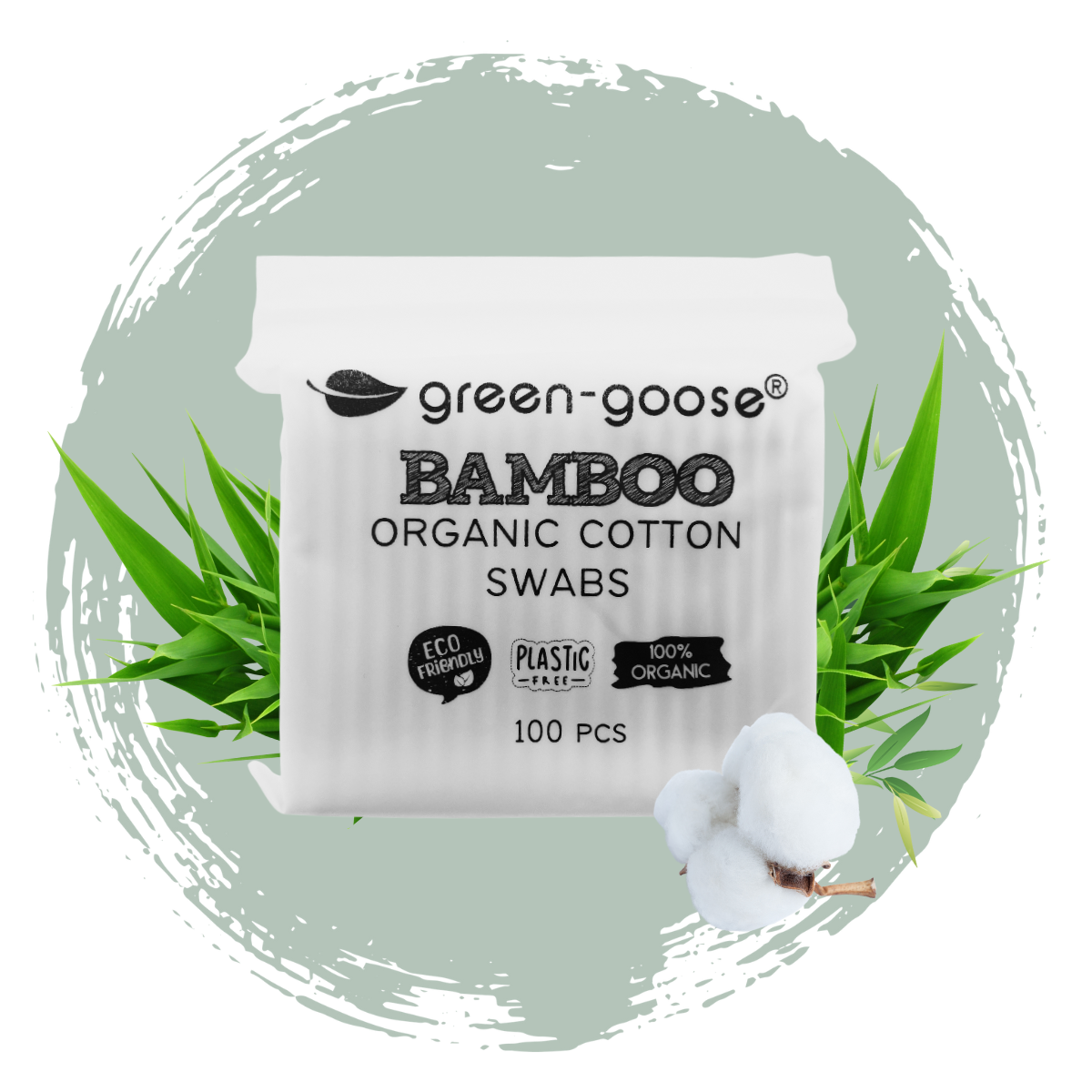 green-goose Bamboe Wattenstaafjes - 100 Stuks