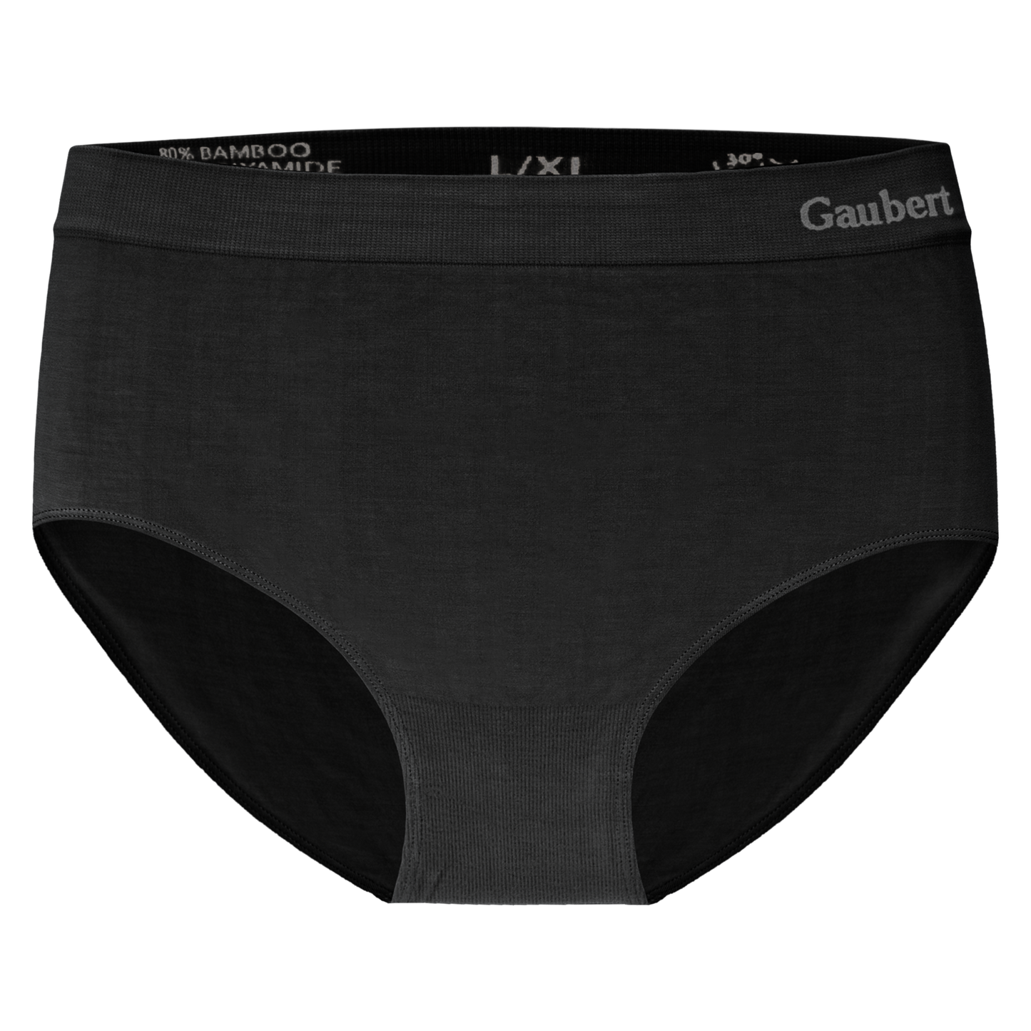 Gaubert Naadloze Bamboe Slips - Zwart - 2 Stuks