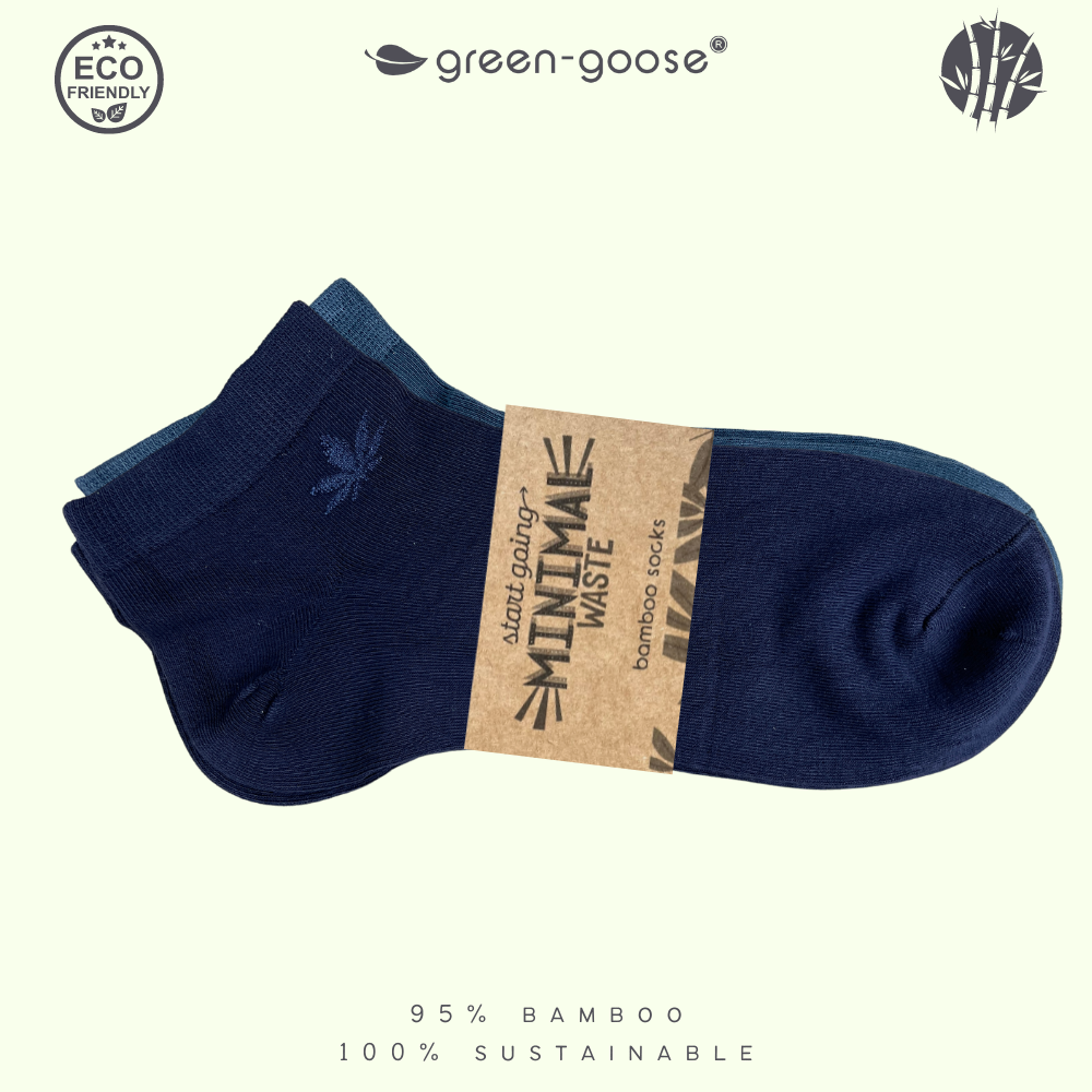 green-goose Bamboe Unisex Sneakersokken - 5 Paar - Maat 37-43 - 85% Bamboe