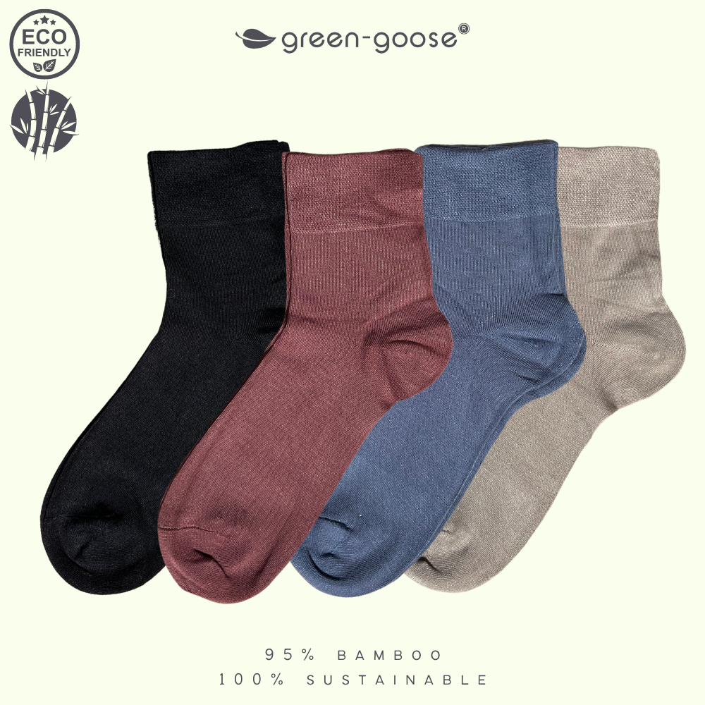 green-goose Bamboe Damessokken - 4 Paar - Multicolor - 95% Bamboe