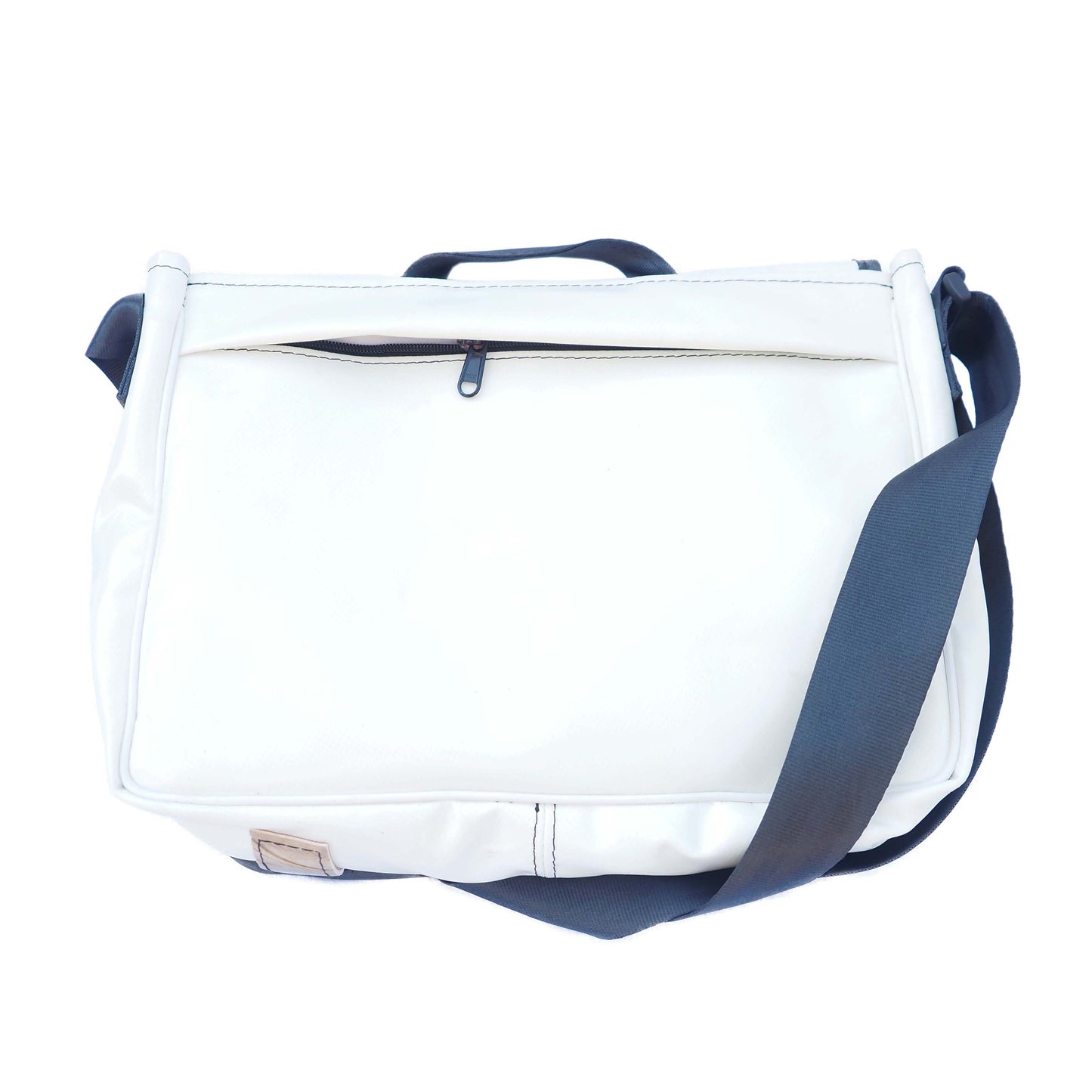 green-goose Laptoptas Strade - Wit/Groen