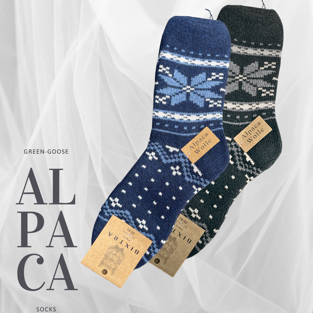 green-goose Alpaca Herensokken - 2 Paar - 95%