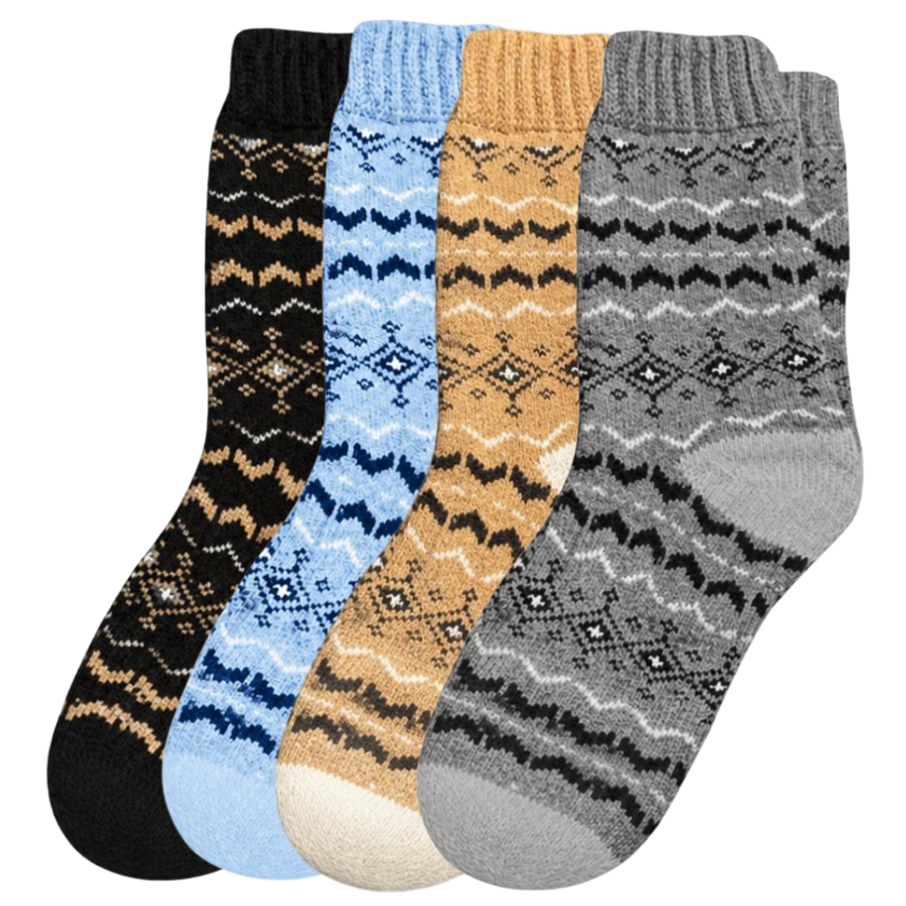 green-goose Alpaca Damessokken - Diagonaal - 2 Paar