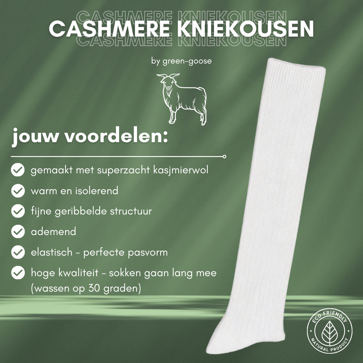 green-goose Alpaca Wollen Kniekousen