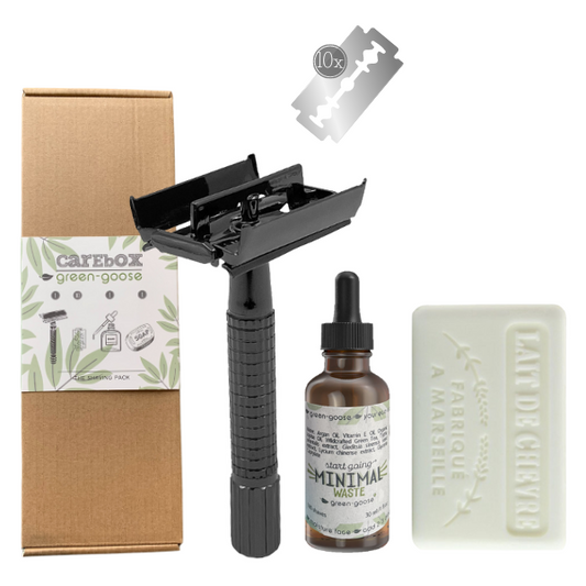 green-goose Carebox - The Shaving Pack - Zwart Vlindersluiting