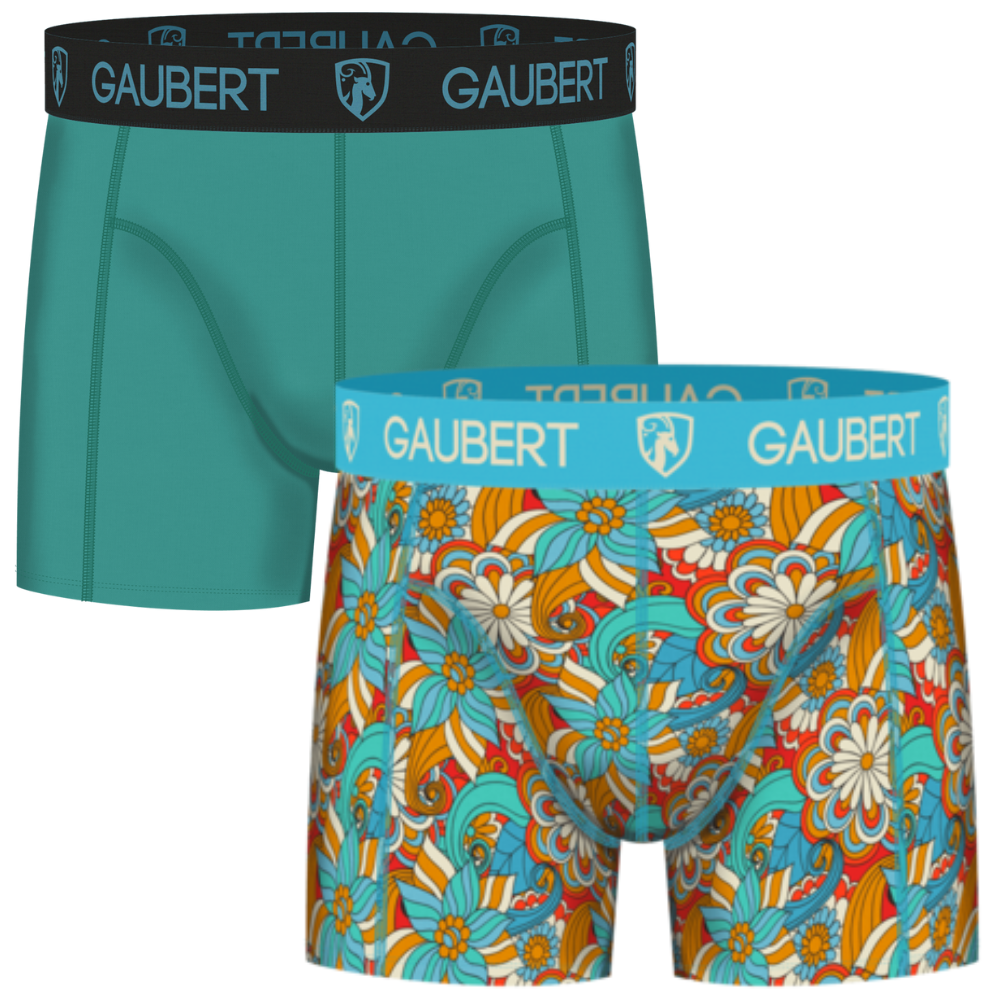 Gaubert Bamboe Boxershorts - Duo Set S - Bloemen