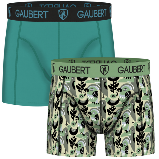 Gaubert Bamboe Boxershorts - Duo Set S - Vogels