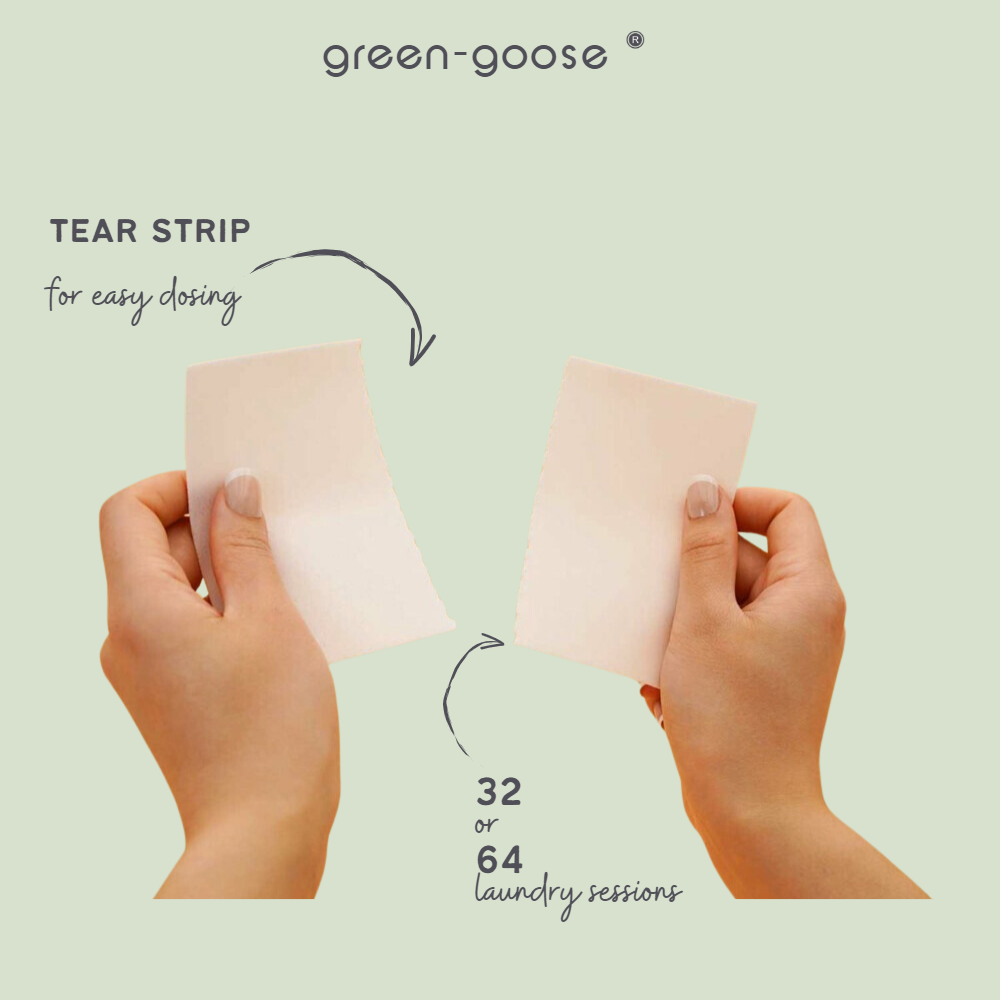 green-goose Wasstrips - 32 Strips - Ongeparfumeerd