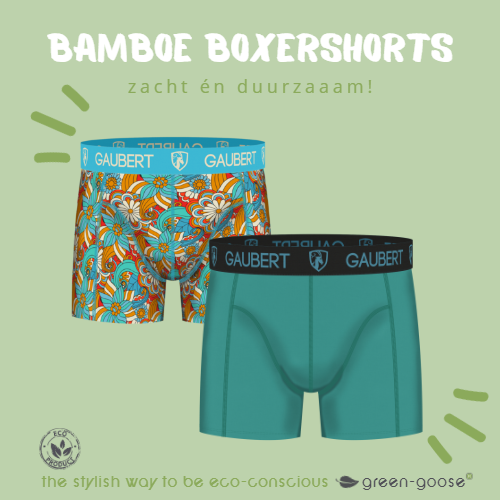 Gaubert Bamboe Boxershorts - Duo Set S - Bloemen