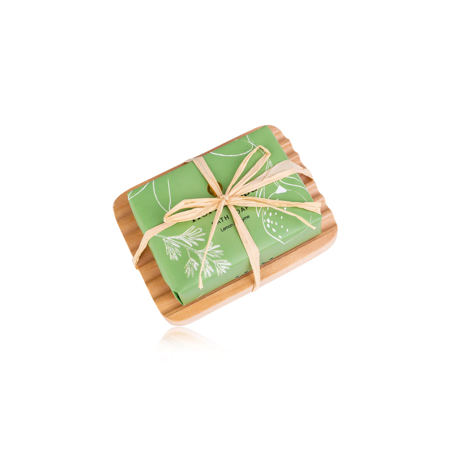 green-goose Zeep met Zeephouder Giftset - Lemon & Tyhme