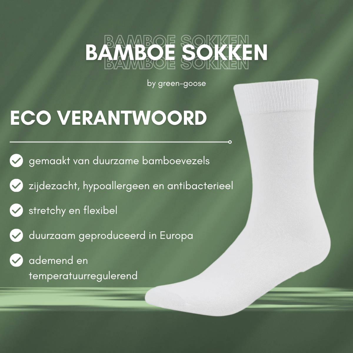 green-goose Bamboe Sokken - 2 Paar - Wit