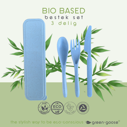 green-goose Bio-based Bestekset - Blauw